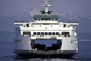 Sound Prints: NA, USA, Washington, Seattle Washington State Ferry Tacoma departs