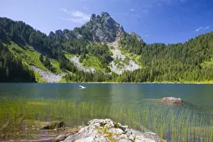 Images Dated 13th August 2007: NA, WA, Wild Sky Wilderness, Eagle Lake and Merchant Peak