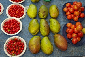 Vegetable Prints: Nadi Produce Market, Nadi, Viti Levu, Fiji, South Pacific