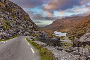 Images Dated 2nd November 2018: Narrow roadway over stone bridge at the Gap of Dunloe near Killarney, Ireland