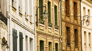 Private Prints: Narrow street and houses, Honfleur, Normandy, France