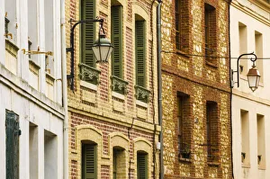 Images Dated 28th April 2011: Narrow street and houses, Honfleur, Normandy, France