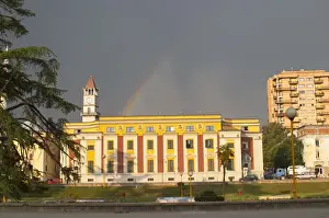 Images Dated 11th July 2006: National administrative buildings in classic architecture. The Tirana Main Central Square