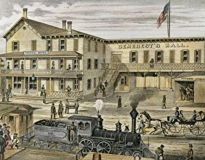 Smoke Prints: National Hotel. Warwick, 1875. New York. Estados Unidos