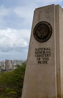 Images Dated 2027: National Memorial Cemetery Pacific Punchbowl in Honolulu Hawaii Oahu