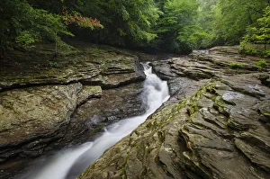 Images Dated 13th January 2020: Natural Waterslides on Meadow Run. Ohiopyle State Park, Pennsylvania