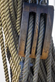 Rope Prints: Nautical rigging, San Francisco, California, USA