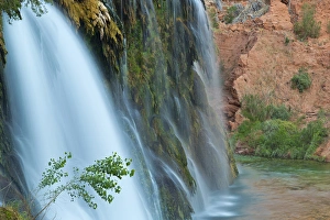 Images Dated 26th April 2012: Navajo Falls on the Havasupai Reservation in Arizona, USA