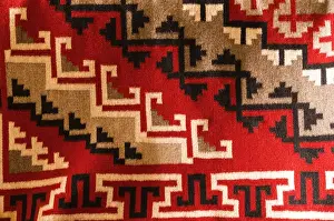 Graphic Prints: Navajo rugs, Hubbell Trading Post National Historic Site, Arizona USA