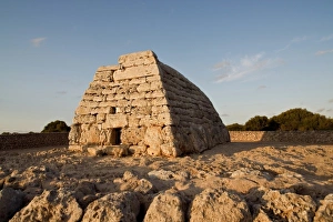 Ancient Site Prints: Naveta dels Tudons. Megalithic culture. Bronze Age. Near Ciutadella. Menorca island