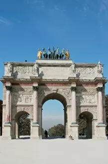 Neoclassical Art. Arc de Triomphe du Carrousel (Arc de Triomphe du Carrousel). Napoleon