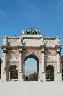 Empire Prints: Neoclassical Art. Arc de Triomphe du Carrousel (Arc de Triomphe du Carrousel). Napoleon