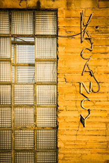 Route 66 Prints: Neon vacancy sign, Pacific, Missouri, USA. Route 66