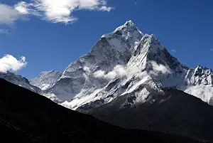 Majestic Prints: Nepal. The spectacular peak of Ama Dablam in the Khumbu region of Nepal