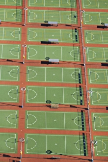 Sport Prints: Netball Courts, Auckland Netball Centre, Mount Wellington, Auckland, North Island