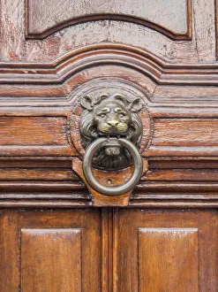Architecture Collection: Netherlands, Amsterdam. Unique door knocker