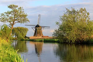 Verdant Prints: Netherlands, Holland. Utrecht, Abcoude, Molenweg. Windmills