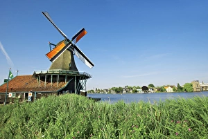 Netherlands, North Holland, Zaanstad, Zaanse Schans, windmills