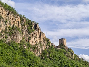 Bozen Prints: Neuhaus Castle or Maultasch Castle, near Terlan in the Etsch valley