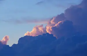 Inspiring Prints: New Gloucester, MESunset colors light the clouds behind a thunderstorm