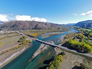Infrastructure Prints: New Kurow Bridge over Waitaki River, Kurow, Waitaki Valley, North Otago, South Island