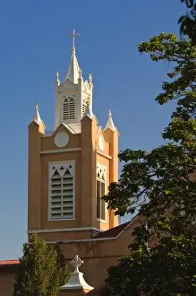Images Dated 16th July 2008: New Mexico, Albuquerque. Historic San Felipe de Neri Church Old Town Albuquerque