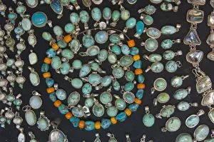 Jewelry Prints: New Mexico, Madrid. Turquoise and silver jewelry Madrid, New Mexico