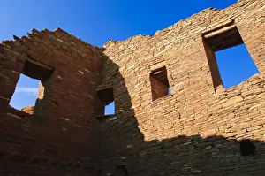 Pueblo Bonito Prints: New Mexico. Pueblo Bonito Chaco Culture National Historical Park scenery New Mexico