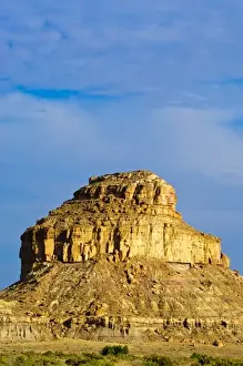Chaco Culture Prints: New Mexico. A sandstone butte in Chaco Culture National Historical Park scenery New Mexico