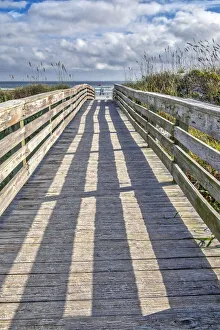 Boardwalk Prints: New Smyrna Beach Boardwalk