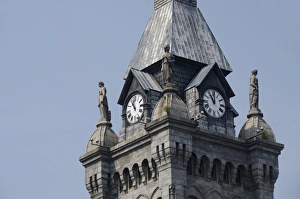 New York, Buffalo. Historic Erie County Hall & clock tower (old city hall & courthouse)