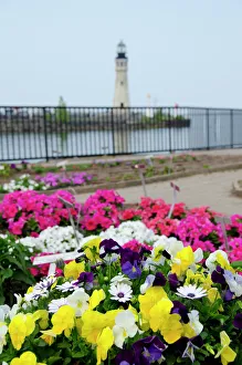 Select Focus Prints: New York, Buffalo, Lake Erie. Buffalo Lighthouse (aka Chinamans Light), circa 1833