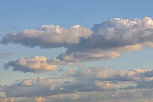 New York City Prints: New York City, New York, USA. Clouds over New York City in late afternoon