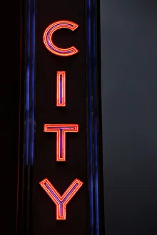 New York City Prints: New York City, New York, USA. Neon sign