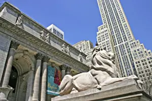 Images Dated 1980: New York Public Library Fifth Avenue New York City