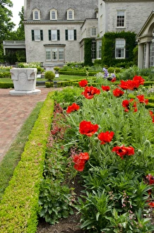 Yard Prints: New York, Rochester. George Eastman House museum (founder of Kodak), garden