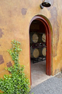 Alcohol Prints: New York. Skaneateles, Anyelas Vineyard winery. Wine Cellar
