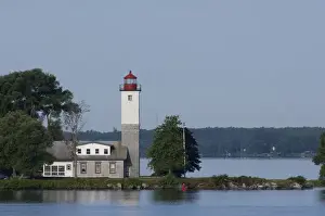 Images Dated 8th July 2011: New York State, Ogdensburg. Ogdensburg lighthouse located at the confluence of the St
