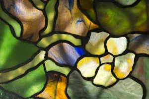 Stained Glass Prints: New York, Tiffany stained glass lamp shade