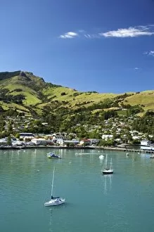 New Zealand, Akaroa, Akaroa Harbour, Banks Peninsula, Canterbury, South Island, New