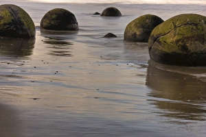 Boulders Prints: New Zealand Asia Moeraki Boulders 2