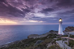 Images Dated 12th June 2018: New Zealand, North Island, Castlepoint, Castlepoint Lighthouse, dawn