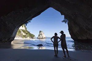 New Zealand, North Island, Coromandel Peninsula, Hahei, Cathedral Cove