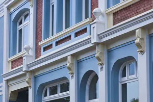 Australia Prints: New Zealand, North Island, Wanganui, building detail