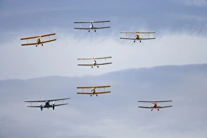 Images Dated 16th April 2006: New Zealand, Otago, Wanaka, Warbirds Over Wanaka, De Havilland DH 82A Tiger Moth Biplanes