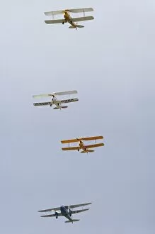 Images Dated 16th April 2006: New Zealand, Otago, Wanaka, Warbirds Over Wanaka, De Havilland DH 82A Tiger Moth Biplanes