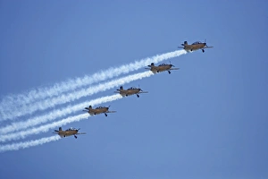 Images Dated 23rd March 2008: New Zealand, Otago, Wanaka, Warbirds Over Wanaka, The Red Checkers Aerobatic Display
