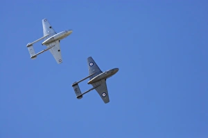 New Zealand, Otago, Wanaka, Warbirds Over Wanaka, de Havilland Vampire Jet Attack