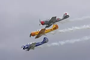 Images Dated 15th April 2006: New Zealand, Otago, Wanaka, Warbirds Over Wanaka, Russian Yakovlev Yak-52s and Chinese