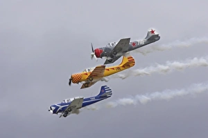 Images Dated 15th April 2006: New Zealand, Otago, Wanaka, Warbirds Over Wanaka, Russian Yakovlev Yak-52s and Chinese